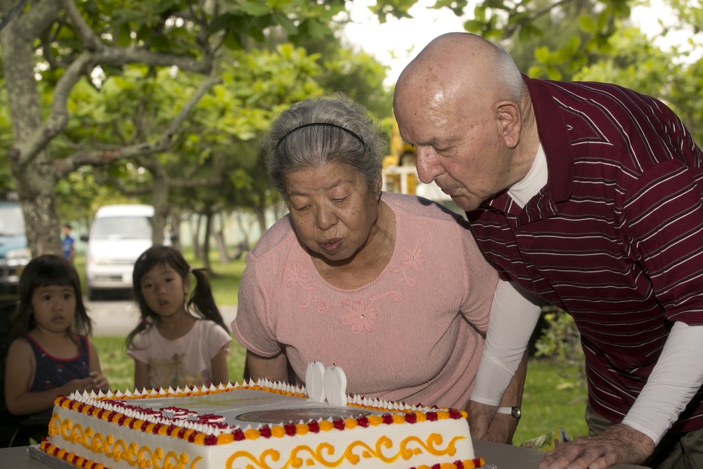 Marine who served in World War II, Korea, Vietnam celebrates 90th birthday on Okinawa