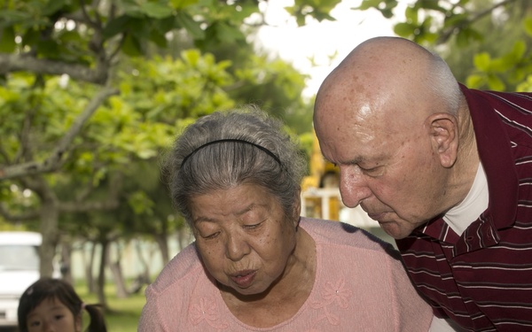 Marine who served in World War II, Korea, Vietnam celebrates 90th birthday on Okinawa