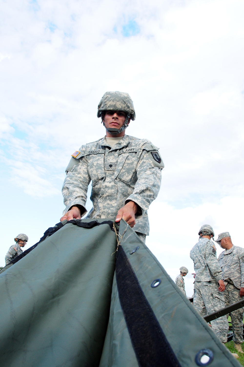 770th Transportation Company arrives at training site