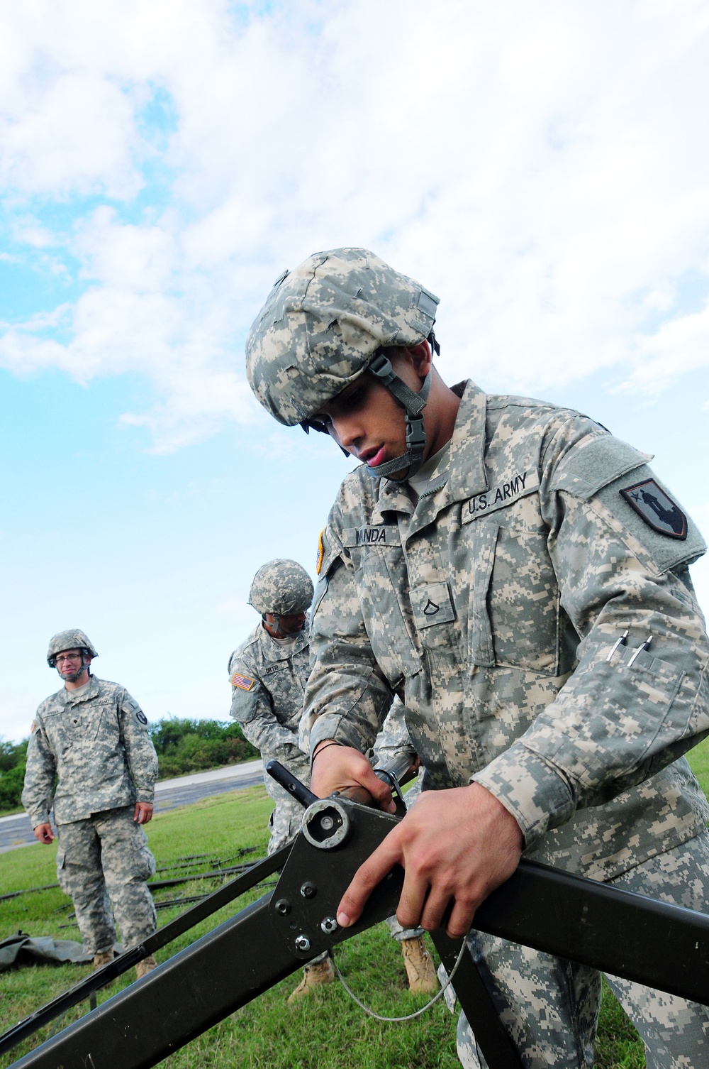 770th Transportation Company arrives at training site