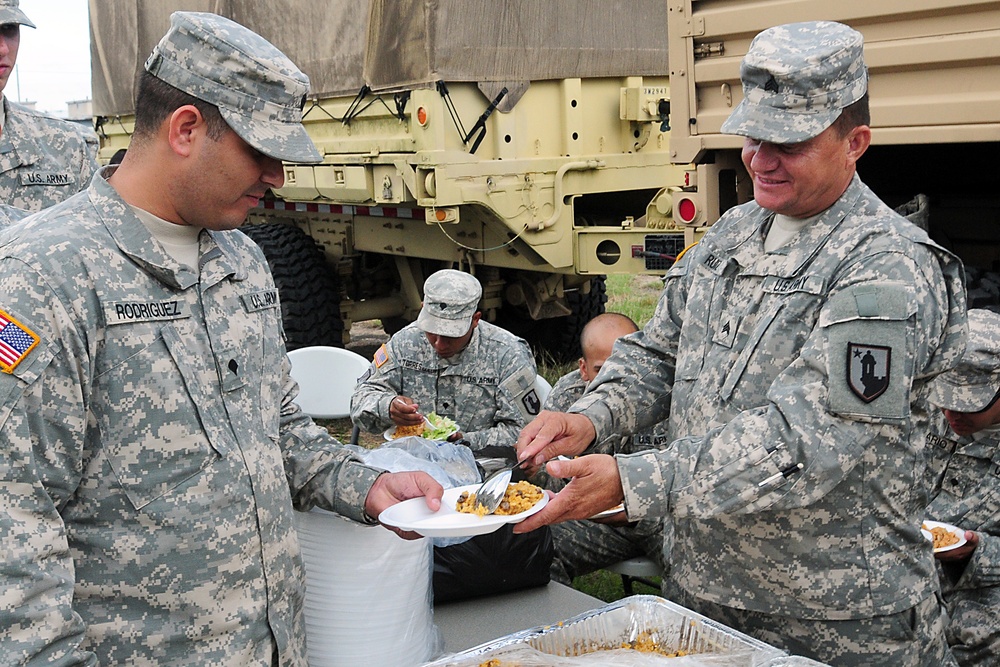 770th Transportation Company arrives at training site