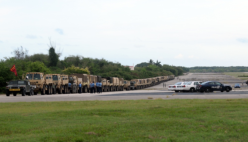 770th Transportation Company arrives at training site