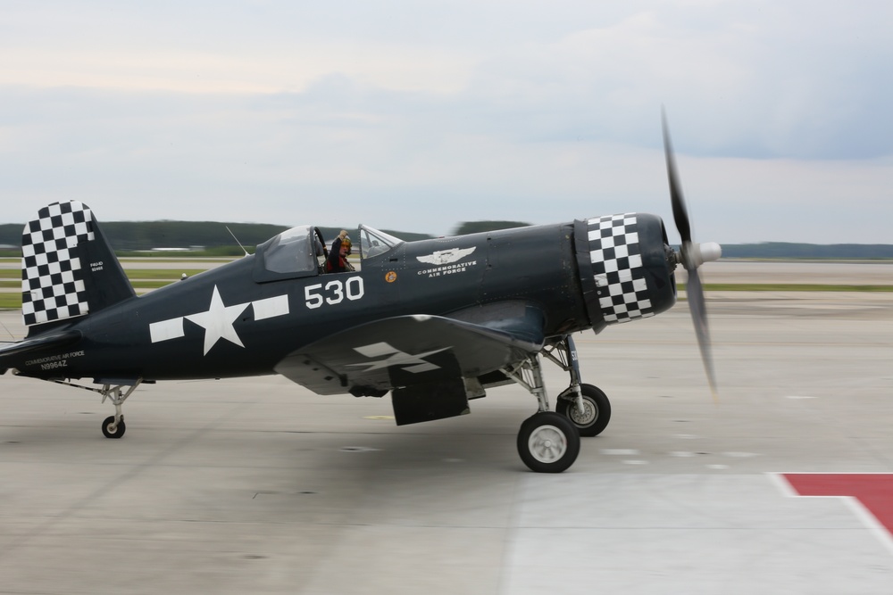 From Marine to Corsair pilot: Chris Avery wows crowd