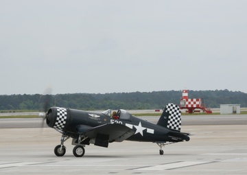 From Marine to Corsair pilot: Chris Avery wows crowd