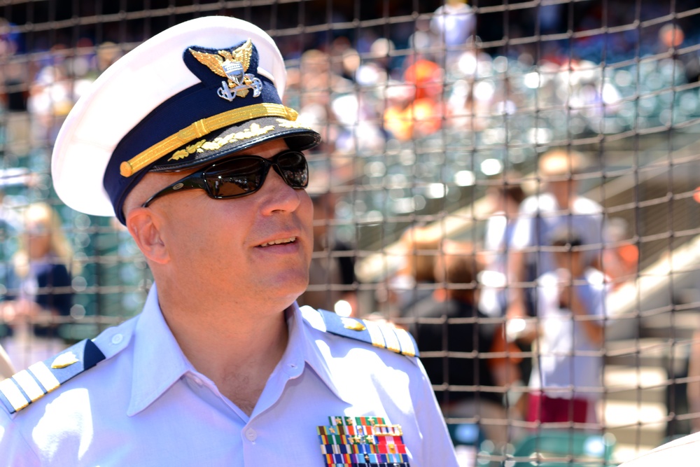 Salute to the military at AT&amp;T Park