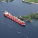 freighter aground in St. Lawrence Seaway