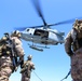 Force Reconnaissance Detachment fast ropes onto the USS San Diego