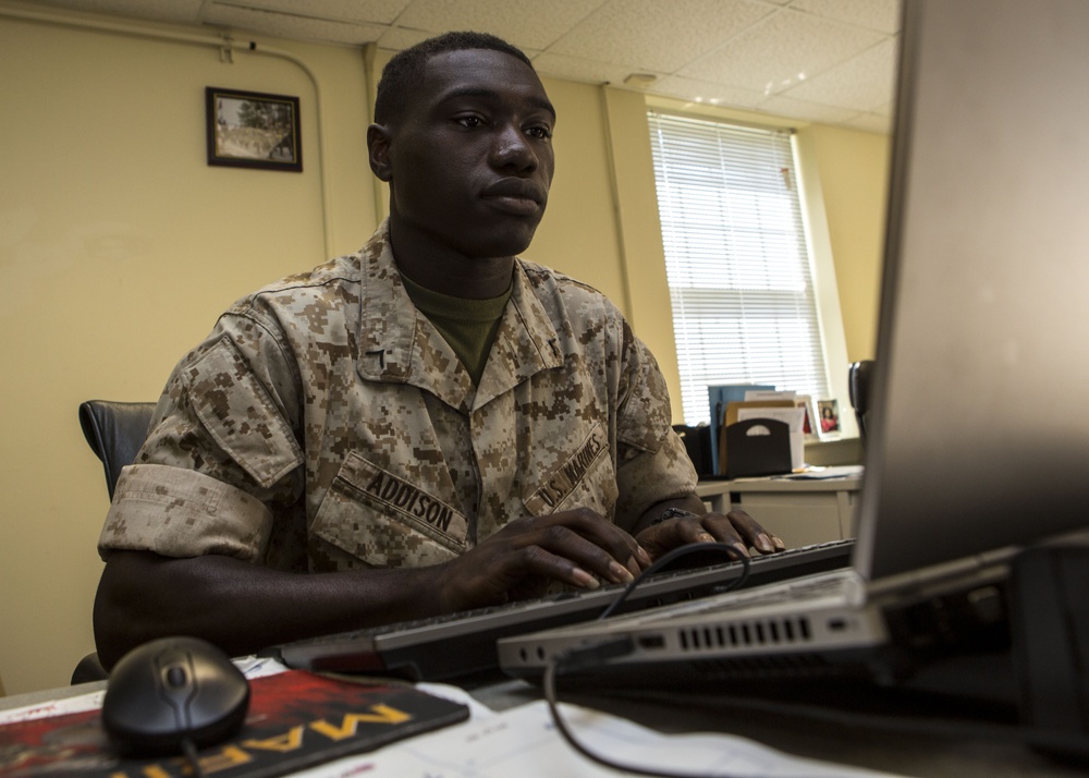 Marine sets example for his siblings through Marine Corps service