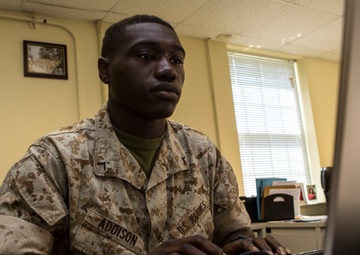 Marine sets example for his siblings through Marine Corps service