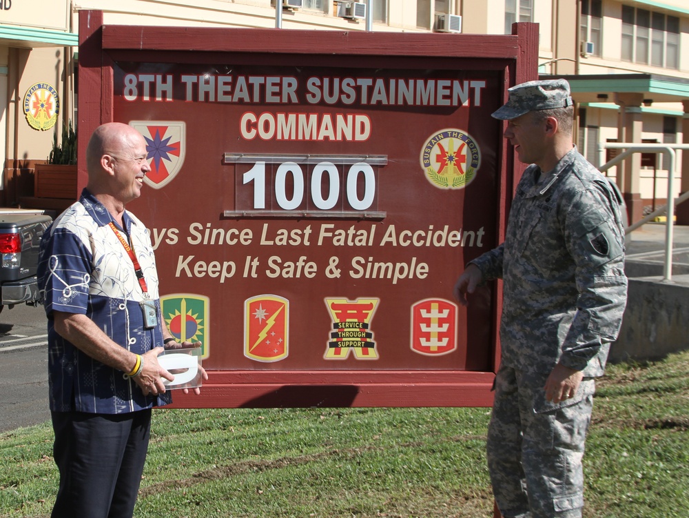 8th TSC surpasses safety record at 1,000 days