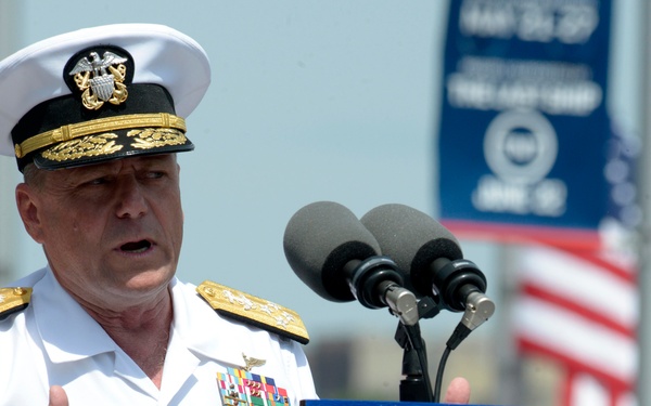 Memorial Day ceremony at the Intrepid Sea, Air and Space Museum