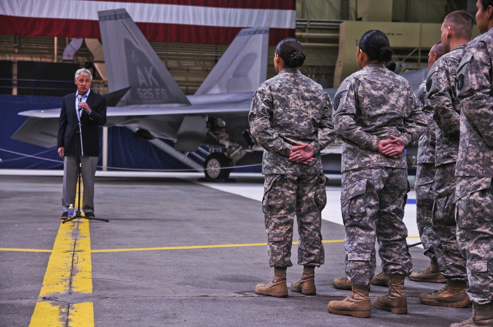 US secretary of defense visits JBER