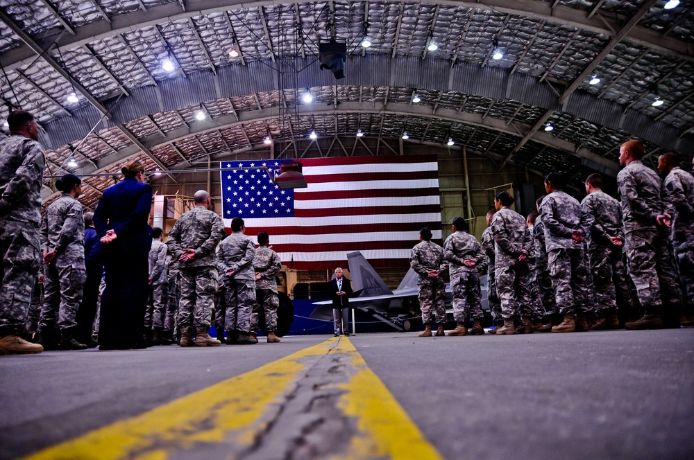 US secretary of defense visits JBER