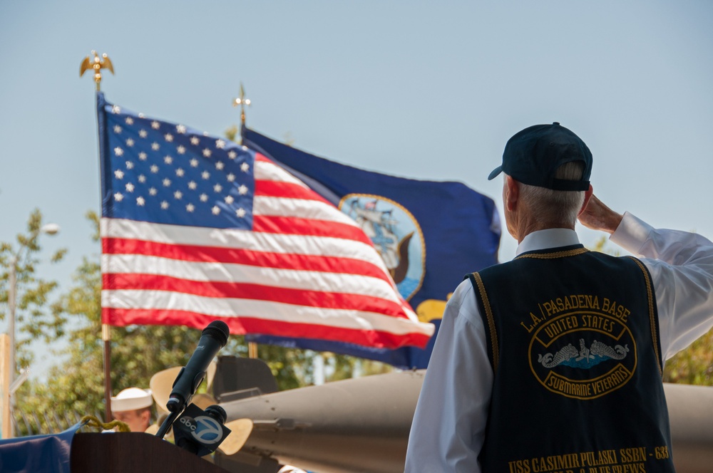 Memorial Day service at WWII National Submarine Memorial West