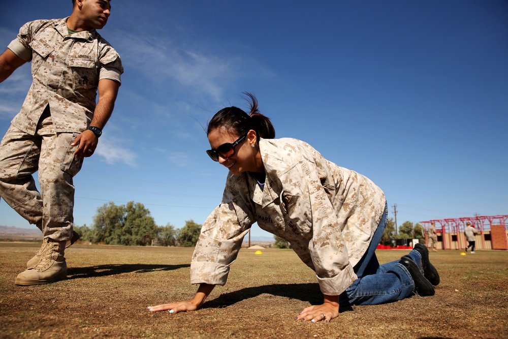 Spouses step into their Marines’ boots