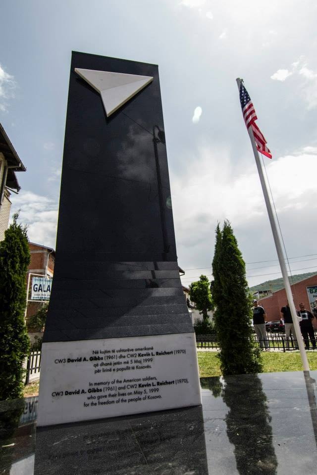 The completed memorial