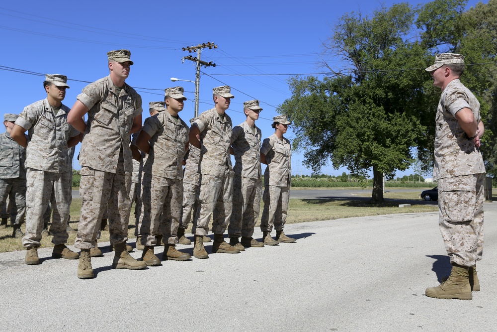 SP-MAGTF Crisis Response Corpsmen receive FMF insignia and promotion