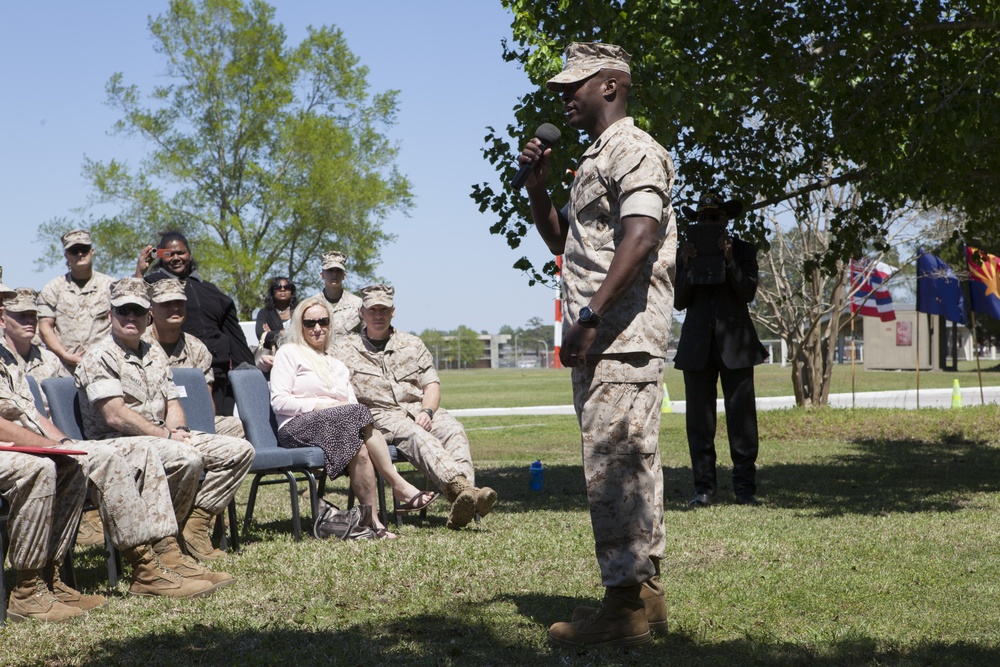 1st Sgt. Richardson's promotion to Sgt. Maj.