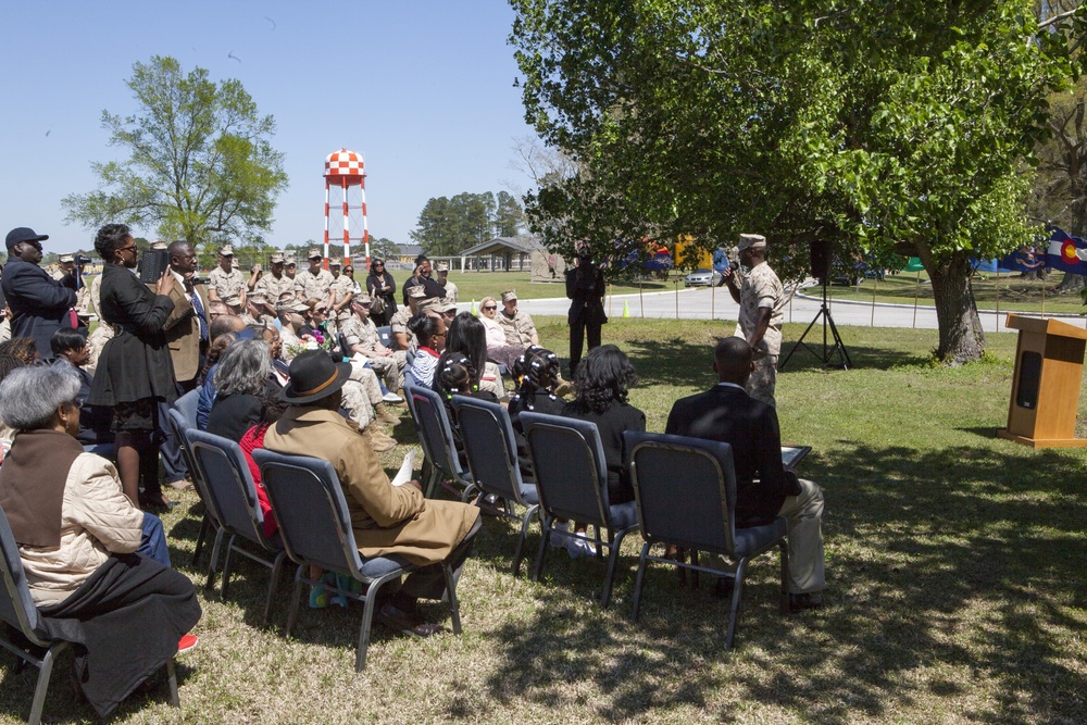 1st Sgt. Richardson's promotion to Sgt. Maj.