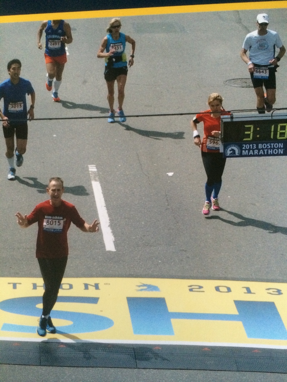 Team Seymour members stretch legs, keep in marathon shape