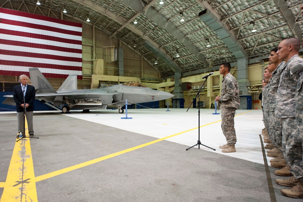 Secretary of defense visits JBER