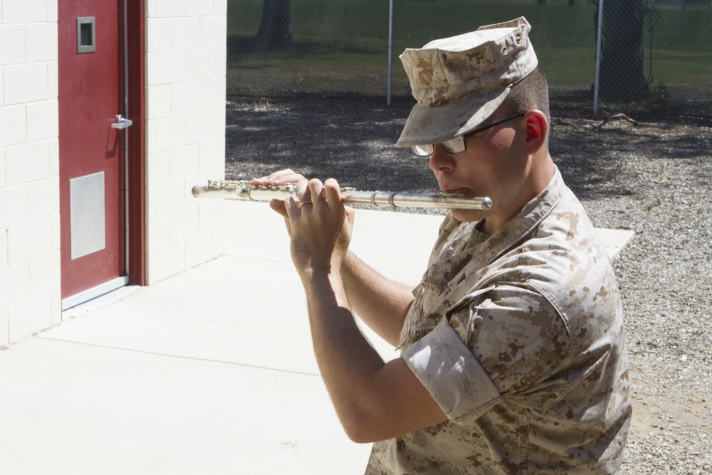 Volunteer shares love of Marine Corps history, tradition