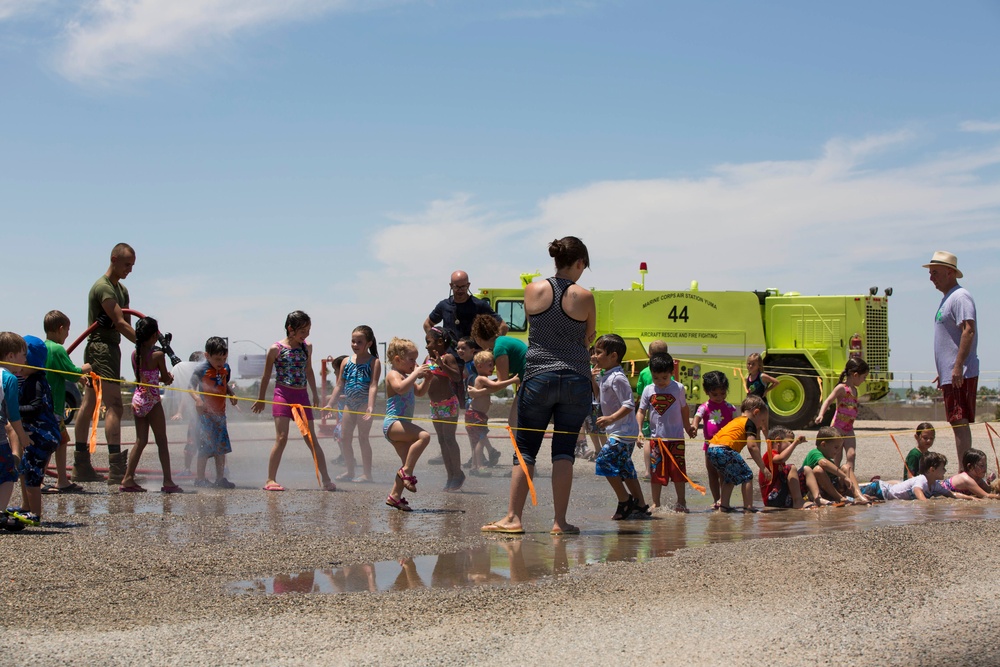 Splash into summer with MCAS Yuma ARFF Marines