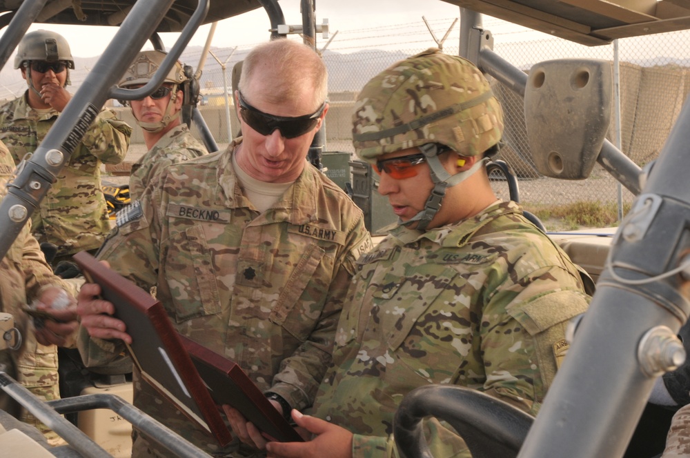 Spartan Soldiers support Operation Proper Exit