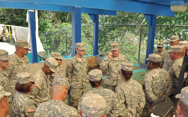 714th Quartermaster Co. trains at the local water utilities facilities in San Lorenzo