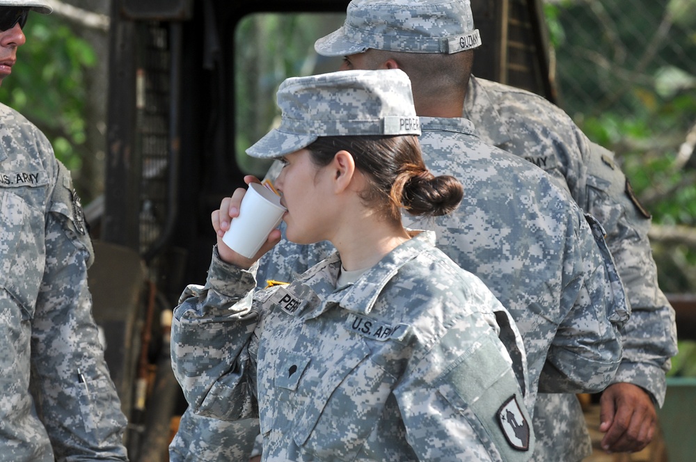 714th Quartermaster Co. trains at the local water utilities facilities in San Lorenzo
