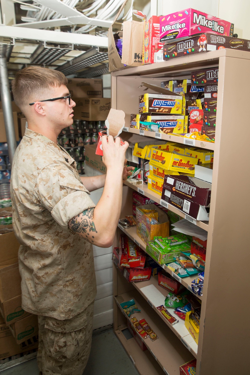 Marines, Sailors keep store stocked, keep morale high