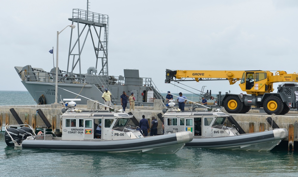 USAV New Orleans delivers small boats to Tradewinds 2014