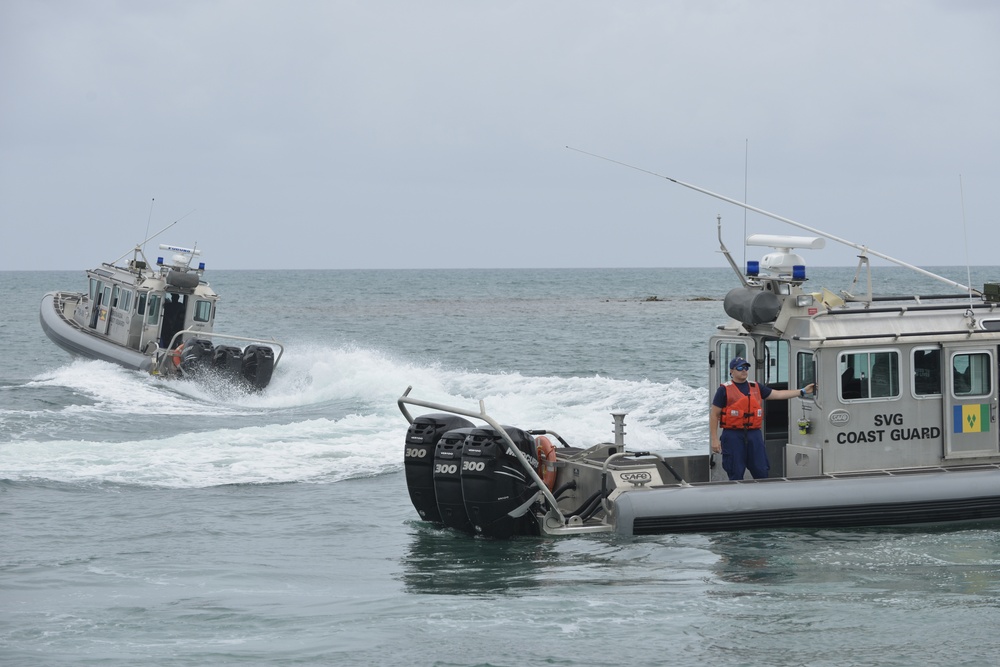 USAV New Orleans delivers small boats to Tradewinds 2014