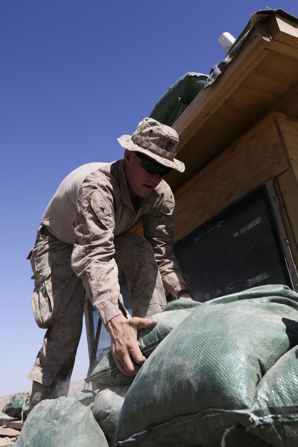 Combat Engineers Improve Post