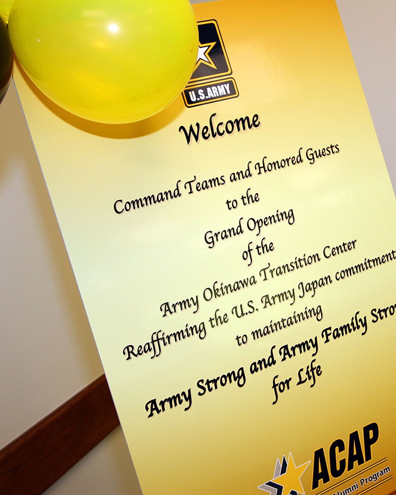 Grand opening ceremony took place at Army Career and Alumni Program Center on US Army Torii Station