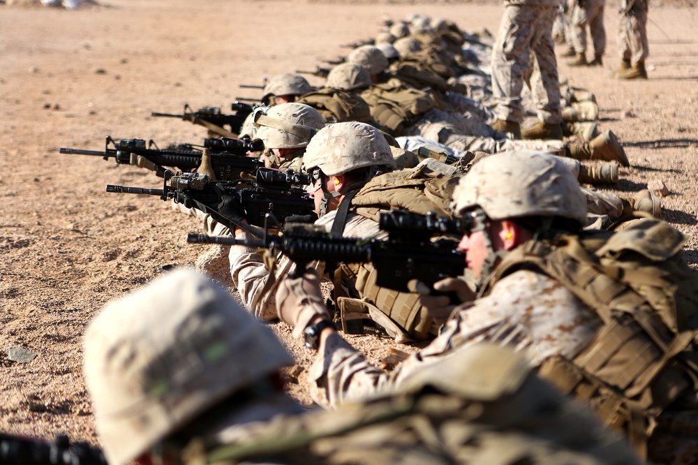 Combat Response Force teams conduct live-fire during Exercise Eager Lion 2014