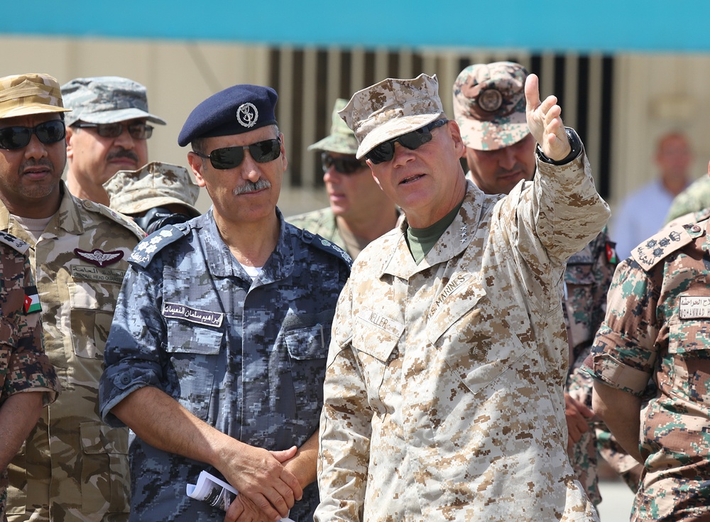 MARCENT, Royal Jordanaian Naval Forces leaders condcut tour of Eager Lion 2014 MPF vessel