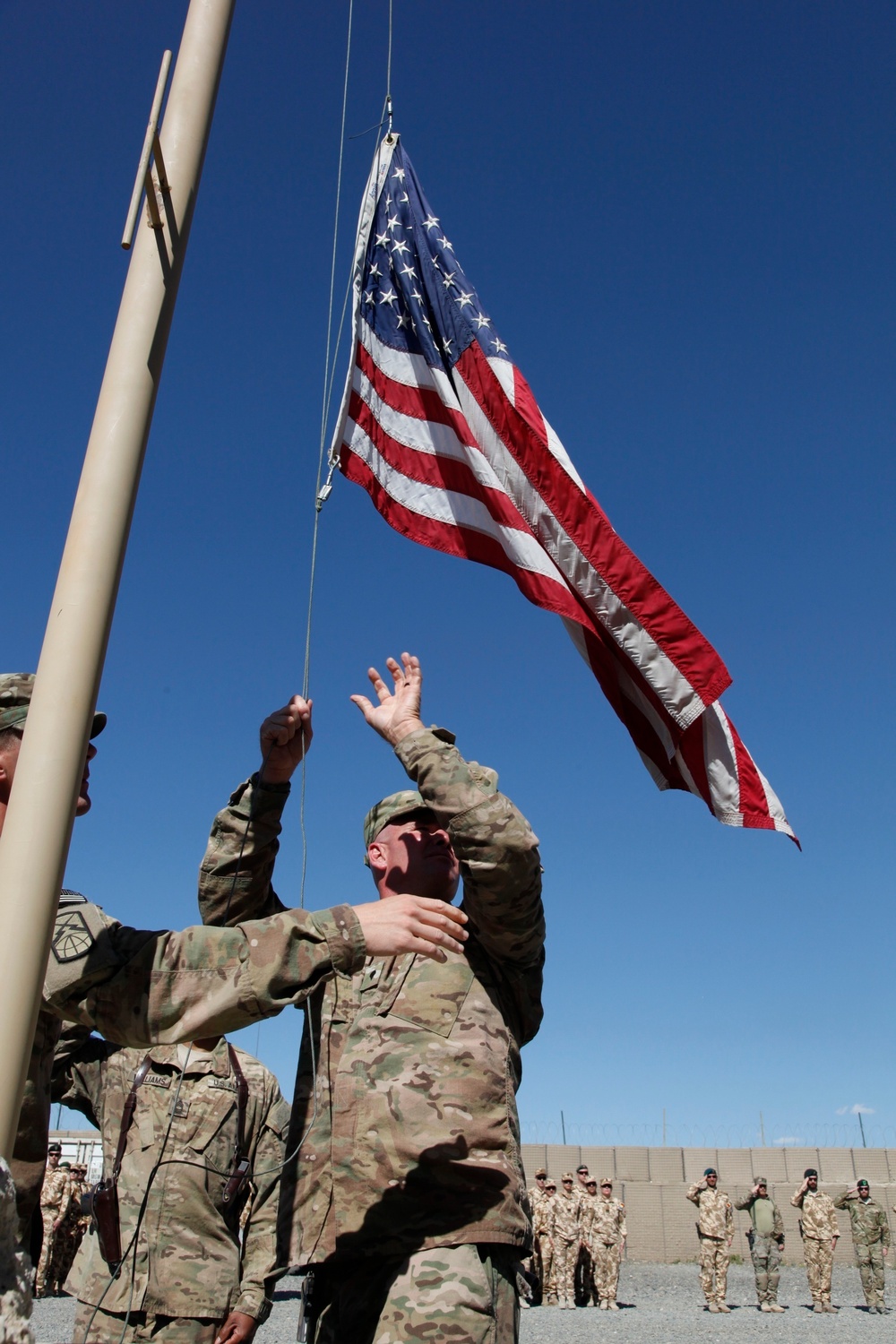 End of mission ceremony