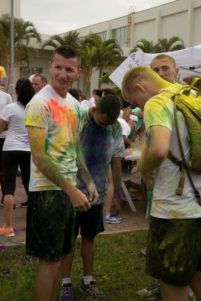 Ready, set, throw: EFMP hosts color run to raise autism awareness