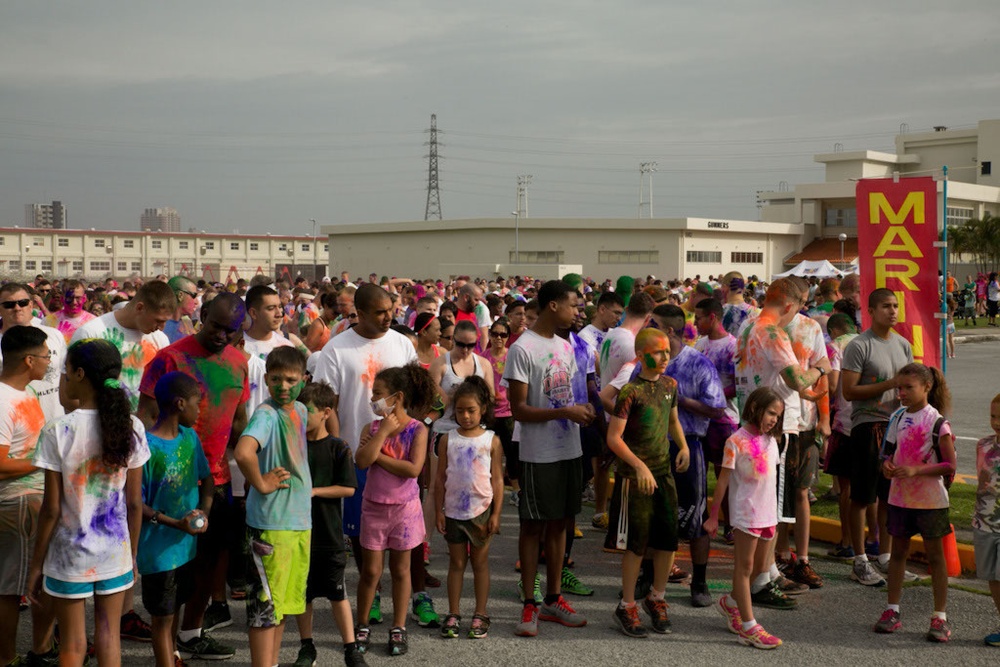 Ready, set, throw: EFMP hosts color run to raise autism awareness