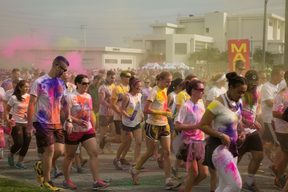 Ready, set, throw: EFMP hosts color run to raise autism awareness