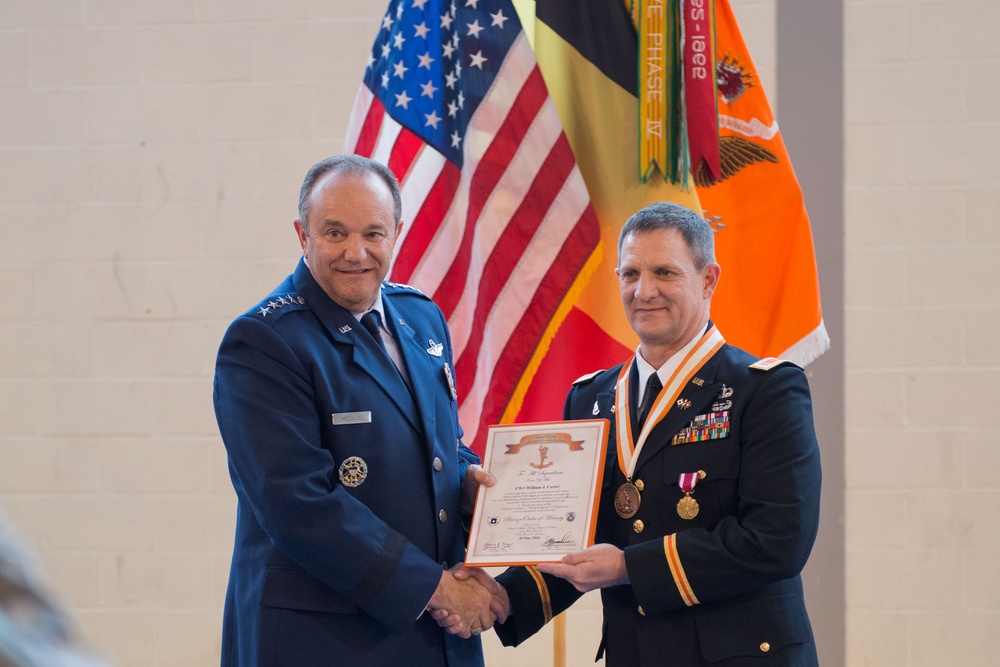 CW3 William J. Carter's retirement ceremony presided by Gen. Breedlove, SACEUR