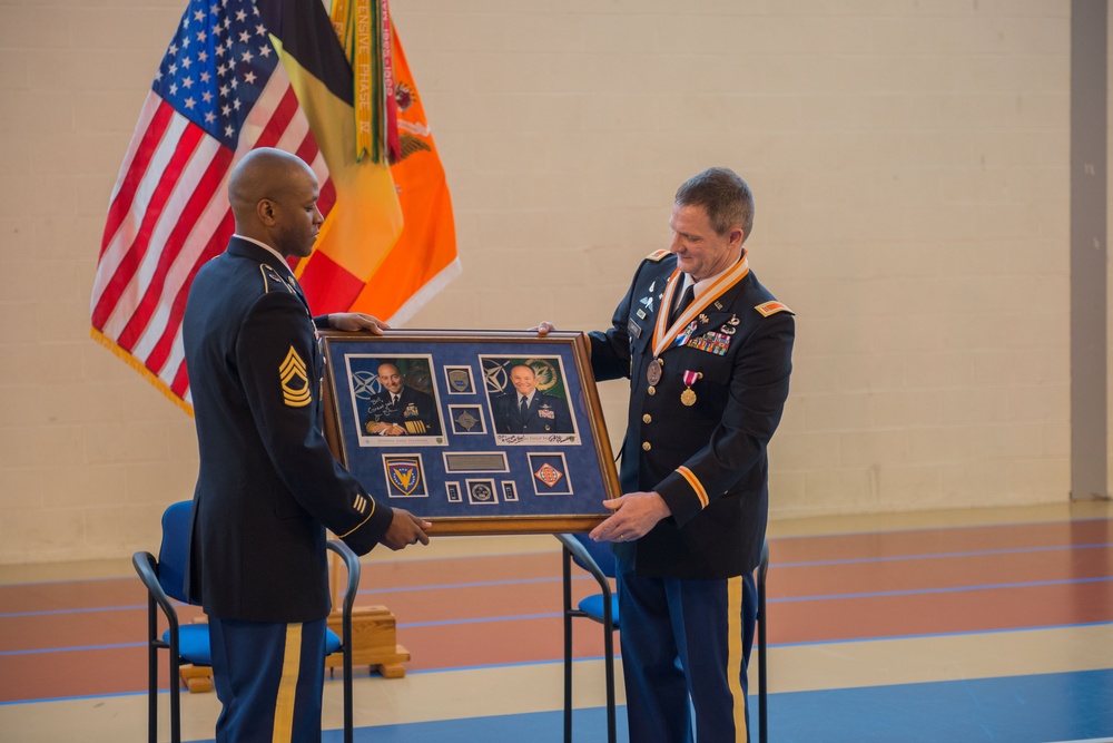 CW3 William J. Carter's retirement ceremony presided by Gen. Breedlove, SACEUR