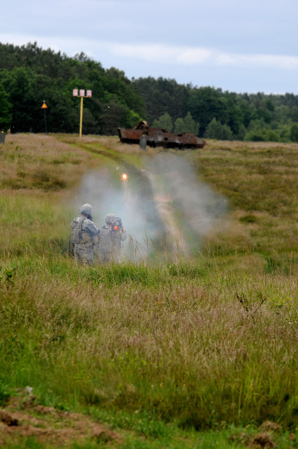 Back blast area clear!: Allies train with rocket launchers