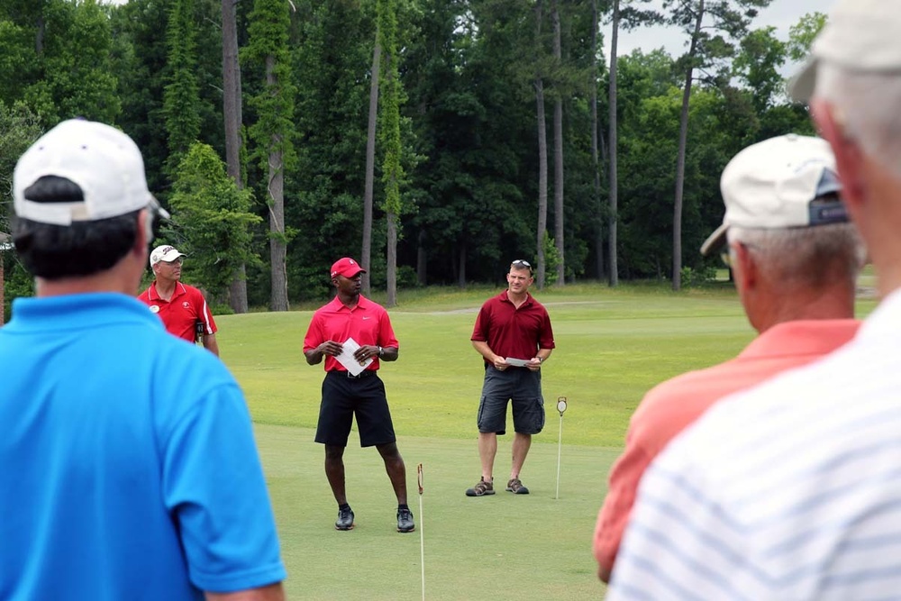 Sergeants Major Golf Tournament chips back onto the Cherry Point greens
