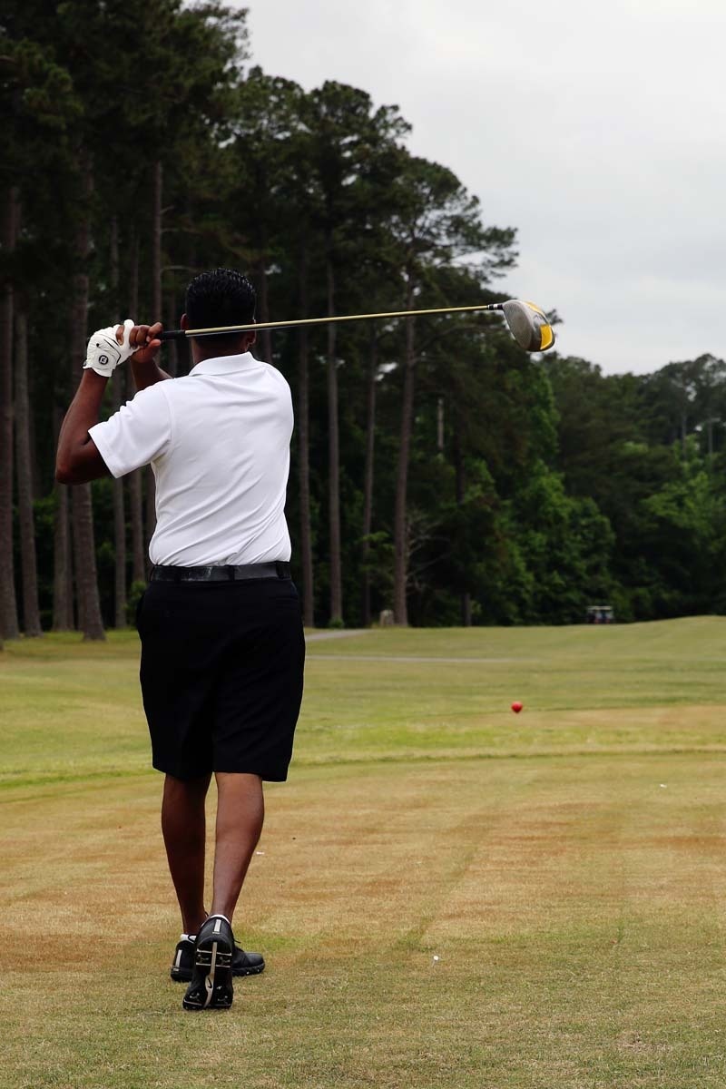 Sergeants Major Golf Tournament chips back onto the Cherry Point greens