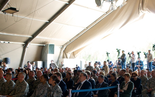 Transit Center at Manas hosts transfer ceremony