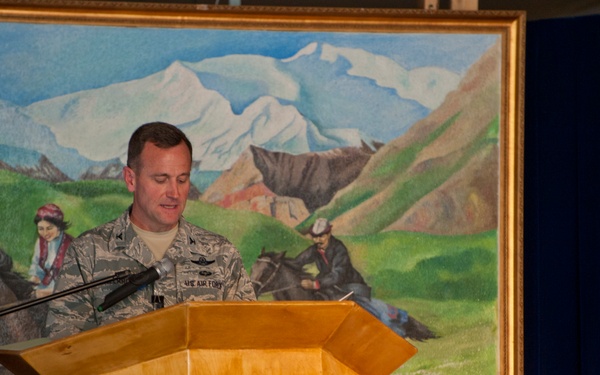 Transit Center at Manas hosts transfer ceremony