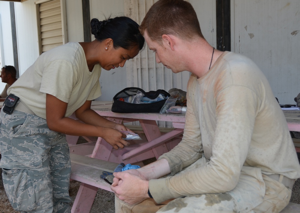 ‘Mom’ medic ensures construction site safety during exercise in Central America