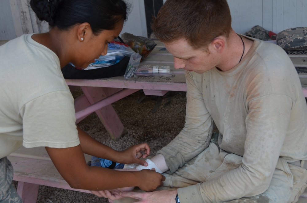‘Mom’ medic ensures construction site safety during exercise in Central America